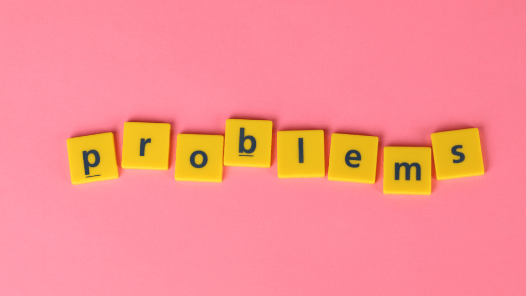 spelled out illustration of the word "problem"