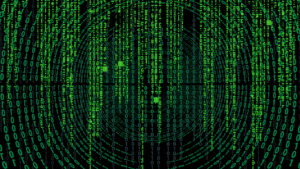 an image of data encoded