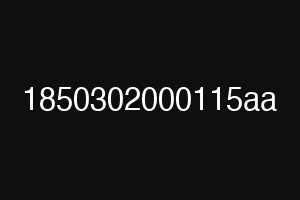 1850302000115aa